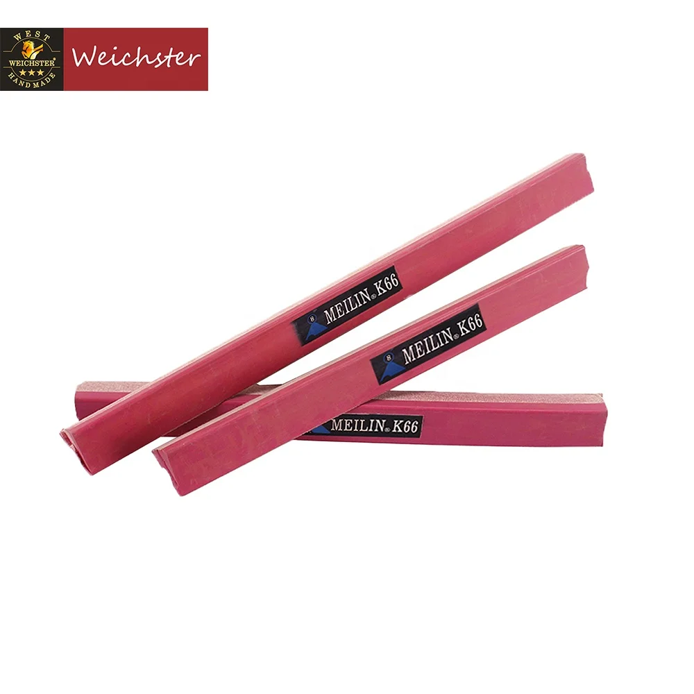 K66 B Grade Weichster Set of 6 Billiard Pool Table Rubber Cushions Bumpers in 48inch