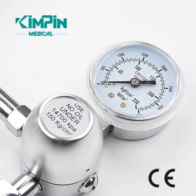Connection Buoy Type Oxygen Inhaler Hospital Bull Nose Medical Oxygen Pressure Regulator With Humidified Bottle for BOC Cylinder
