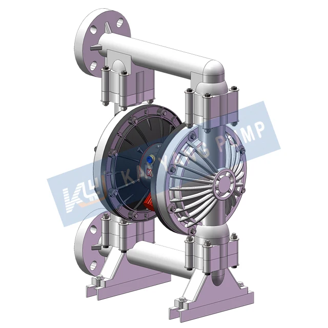 Large Diameter Flow Polypropylene Pneumatic Diaphragm Pump Wide Applicability Adapt To Different Liquid Media