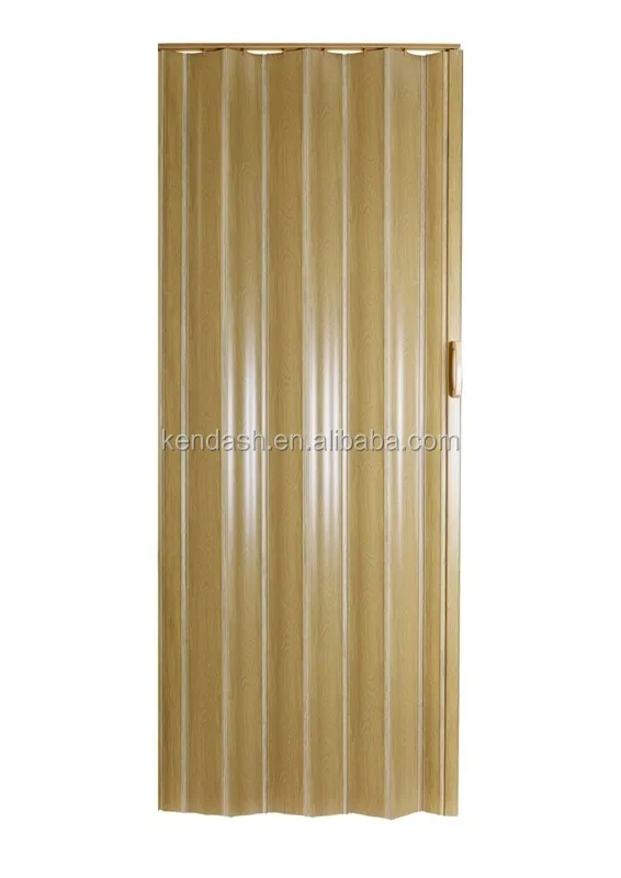Plastic interior folding door with soft Hinge sliding door