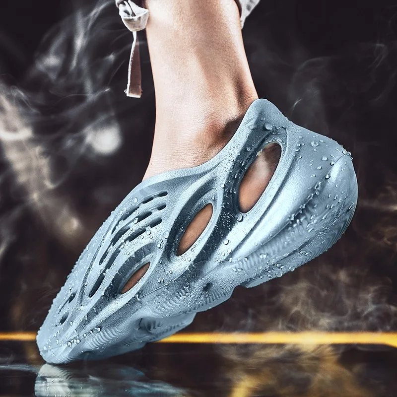 2021 модные мужские сандалии Yezzy, высококачественные мягкие пляжные шлепанцы Yeezy, оптовая продажа мужских сандалий