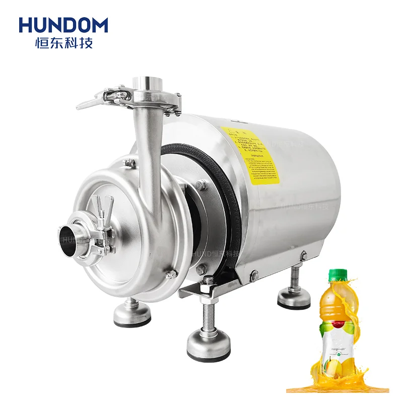 Sanitary food grade electric centrifugal pump stainless steel ABB motor self-priming pump