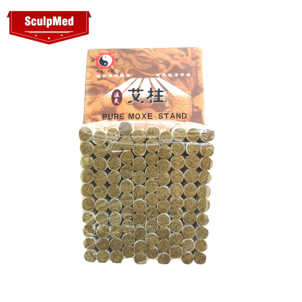SculpMed Household Smokeless Moxa Moxibustion Sticks Roll Natural Pure Moxa