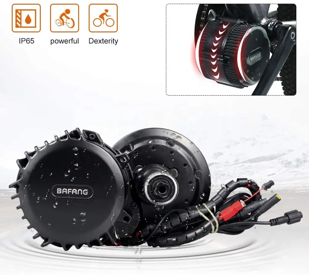EU US warehouse bafang bbshd bbs03 48v 52v 1000w mid drive motor kit with colourful display