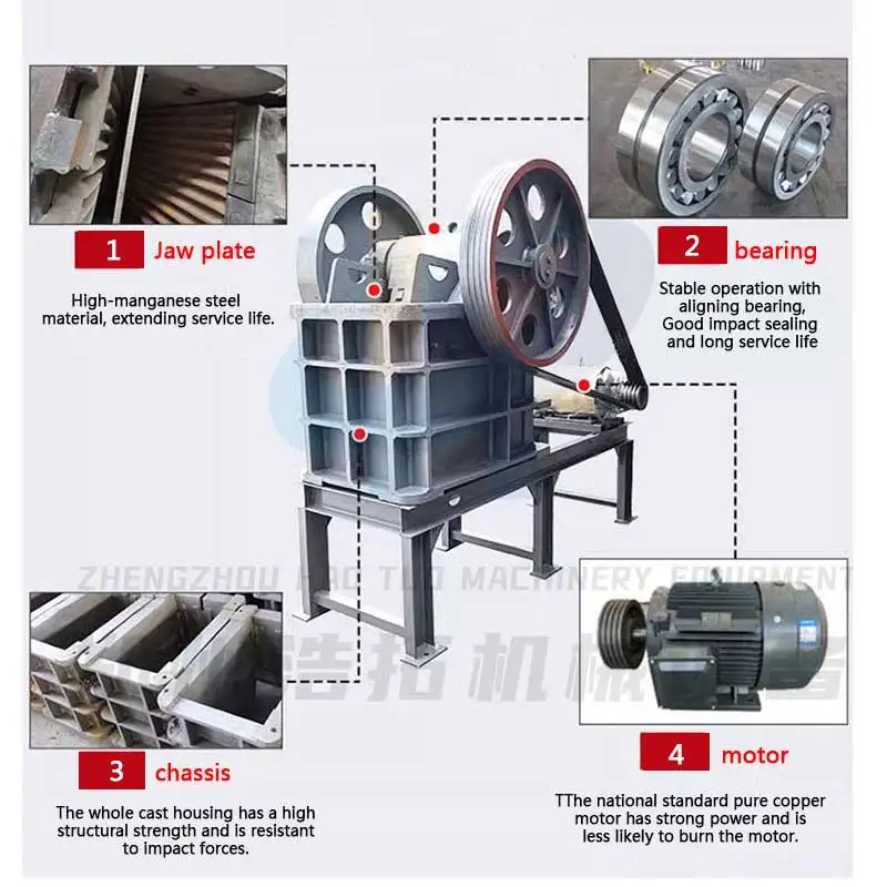 10-20T/H mobile diesel crusher Gold mine jaw crusher