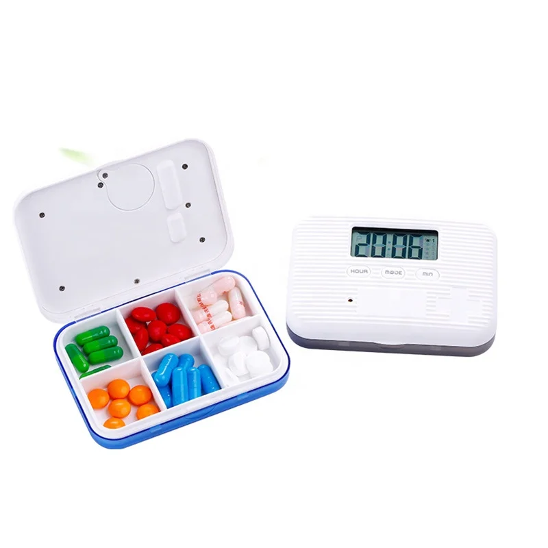 Pockets Mini Pill Box Case Electronic Timer Alarm Clock Reminder Medicine Store Multifunctional Custom Packaging Dropshipping