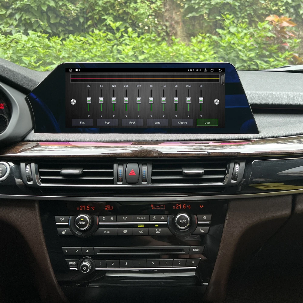 12.3'Carplay For Bmw X5 X6 F15 2014-2018 Android 13 GPS navi Multimedia Player Wireless Car Radio Head Unit HD Blu-ray Screen