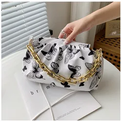 Summer Designer Chain Clutch Pu Shoulder Handbags And Purses Cow Zebra Pattern Crossbody Bag For Women