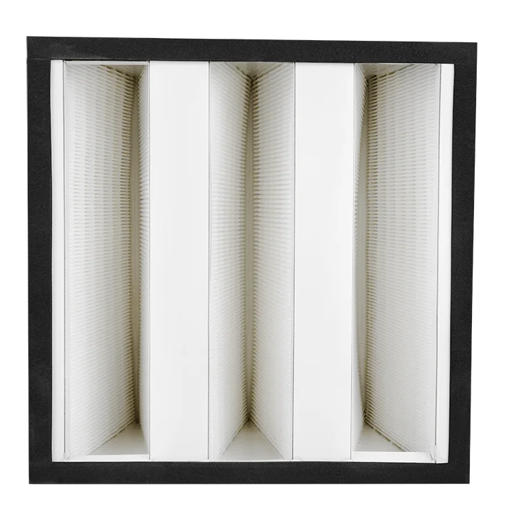 Medium efficiency F7 F8 F9 V-type air filter