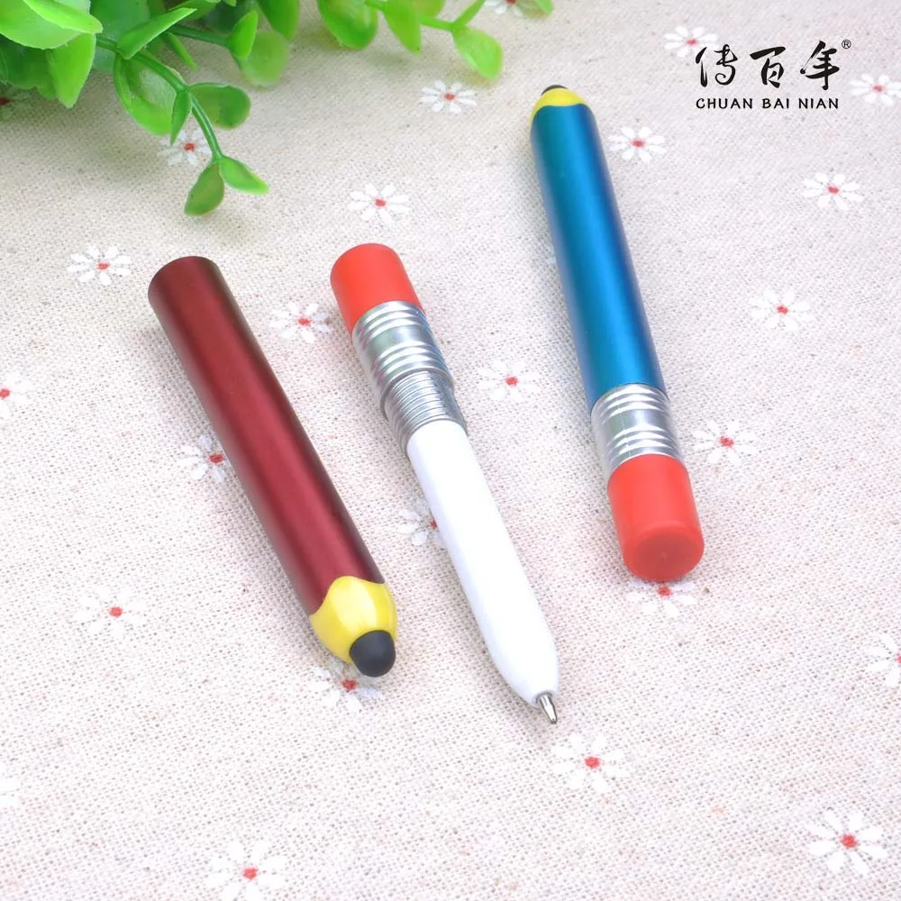 2024 high quality novelty design pencil shape stylus pen with eraser