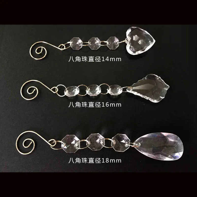 LK20191023-20 оптовая продажа свадебное дерево бусины акриловые люстра гирлянда с подвеской в форме сердца