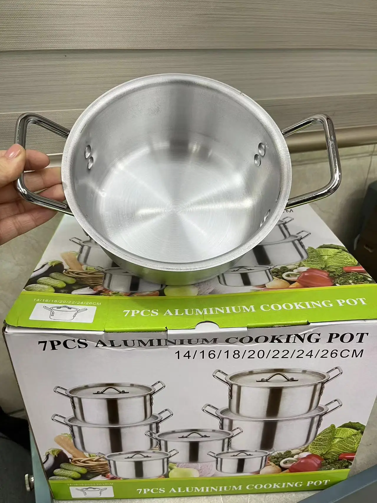 TIANKANG factory 14pcs aluminum cookware set kitchen ware pot set juego de ollas induction cooking soup pots casseroles