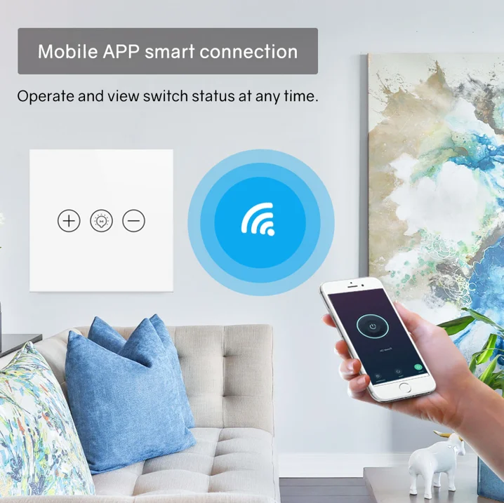 SZMYQ умный дом Tuya WiFi ZigBee сенсорная панель из закаленного стекла алюминиевая рамка диммер переключатель 1 банда