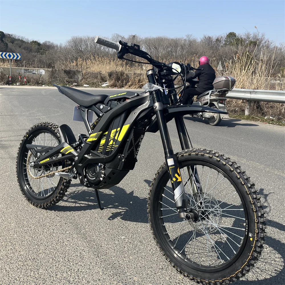 Adult 72V 8000W 35Ah Aluminum Alloy Full Suspension 19 Inch Mid Drive Electric Off Road Dirt Motorcycle