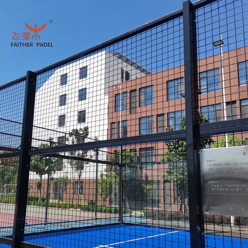 Pioneer Manufacturer in China Specialized on Panoramic Paddle Tennis Padel Courts Futsal Pitches with 10 years Experience