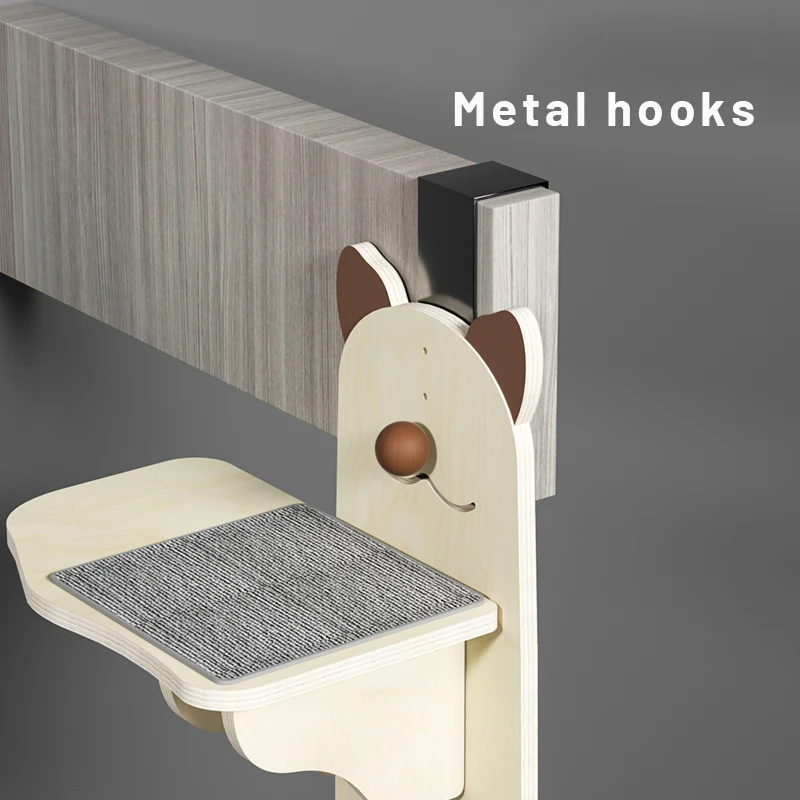 cat scratcher climbing frame cat wall mounted cat climbing ladder wood stairs