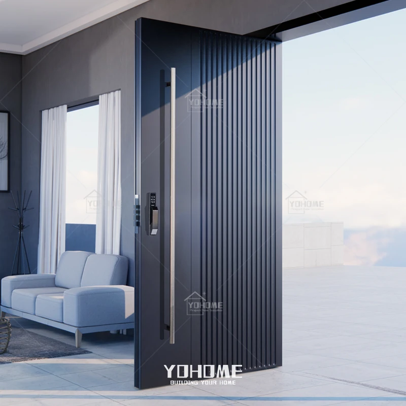 English style high security steel front door extra large entry door external entrance door