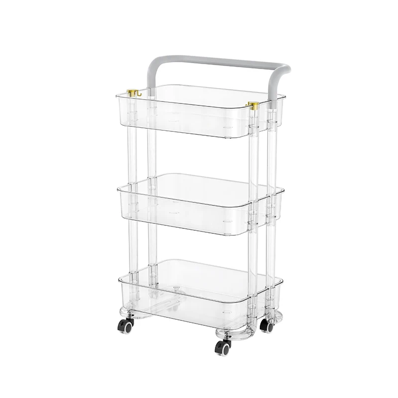 Rolling Storage Cart for Organizing and Moving Items Portable Storage Holder and Rack