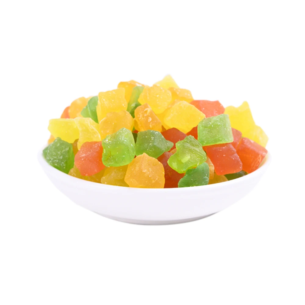 Натуральный низкий уровень сахара, искусственная шелушка, сухие тропические фрукты, гибридный Цвет, сушеные кубики папайи (1600322004408)