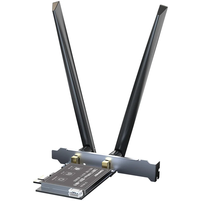 COMFAST  BE200 Network Card Server 8774Mbps Intel WiFi 7 802.11be PCIe WiFi Key Riser External Wireless Ethernet Adapter