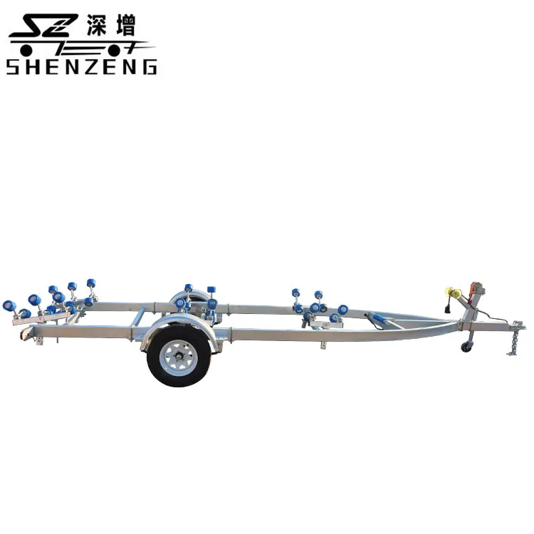1T roller tires when fender single shaft custom galvanized machine rust removal anti-rust boat trailer