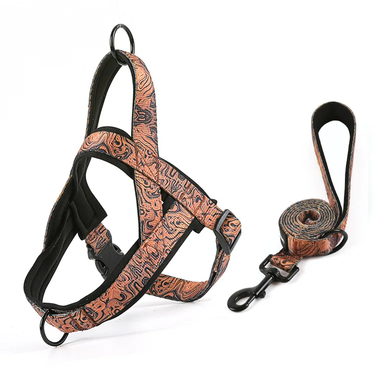 Pet Chest Strap Reflective Explosion-Proof Impact Vest Nylon Type Dog Leash Leather Dog Harness