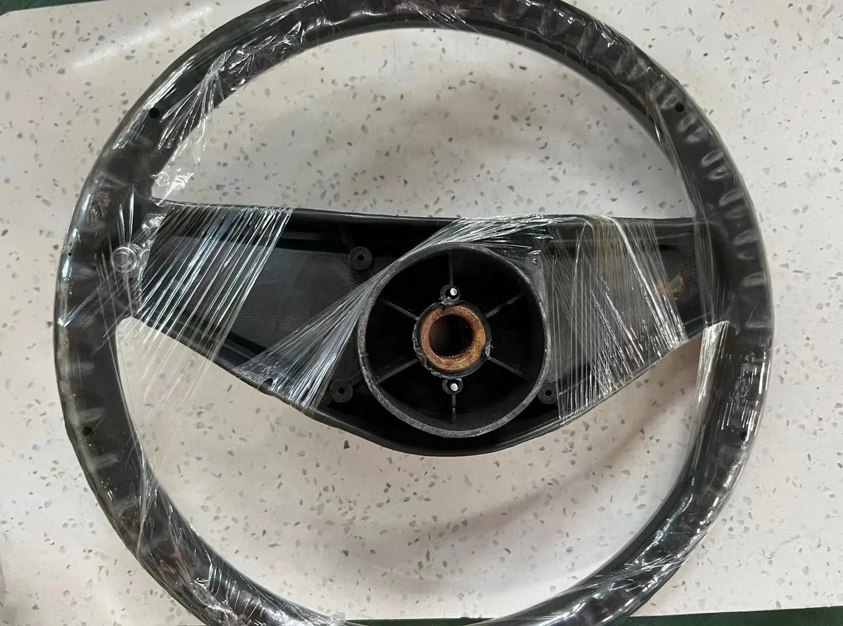 New Energy Electric Forklift Trucks Spare Parts Black PVC Material Steer/Steering Wheel with Horn