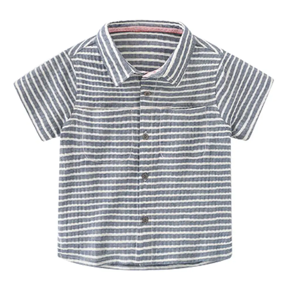 
What&why Cool Uniform Plaid Size 6 Sport Style Simple Design Boys Button Up Shirts 