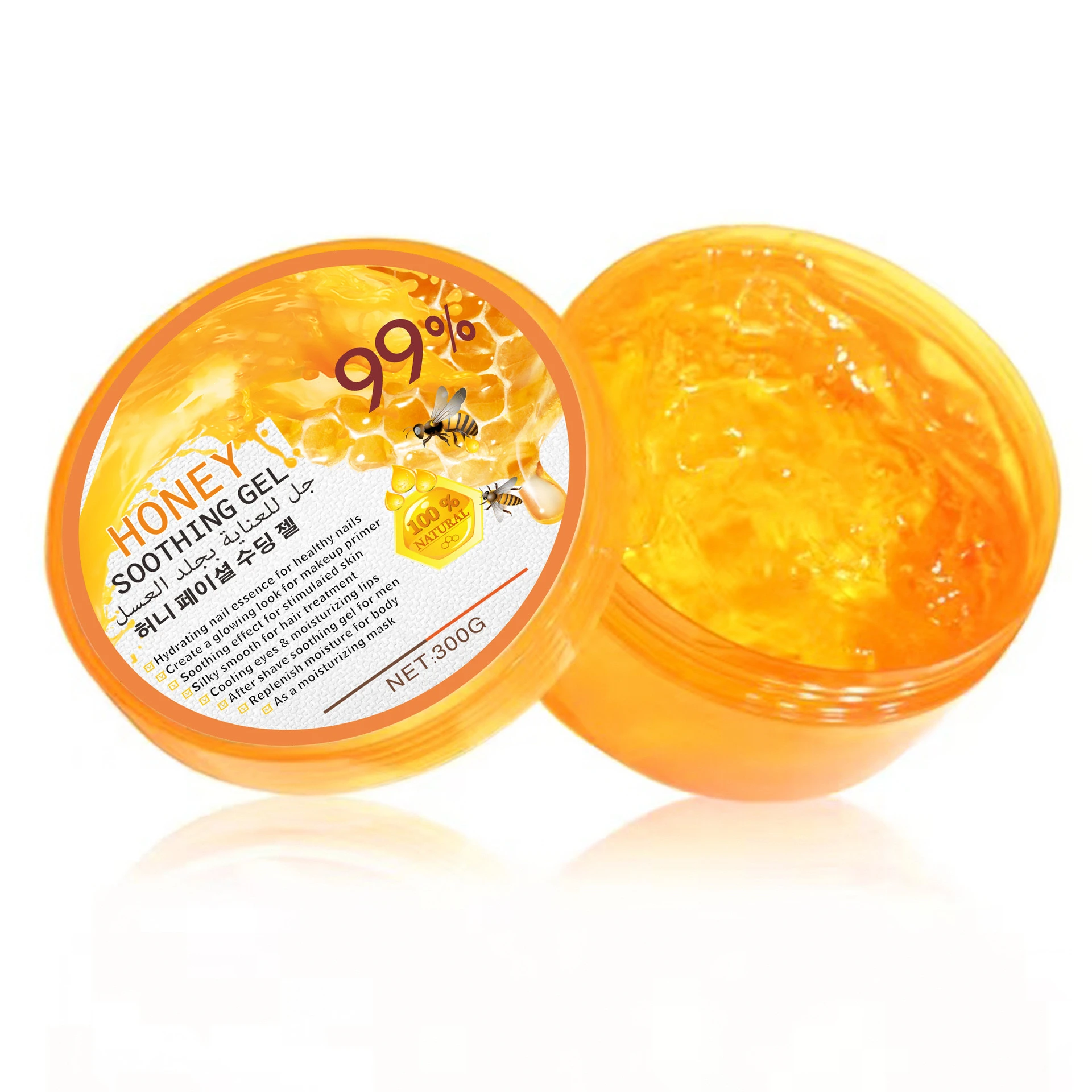 Private label OEM moisturizing smoothing anti aging anti wrinkle original honey collagen lotus VE gel