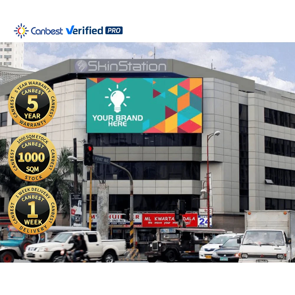 Outdoor P5 P10 Front Service 7X3 4M X4M Led Display Screen Panel Pixel P10 Roof Led Board Led Screens For Public Advertising