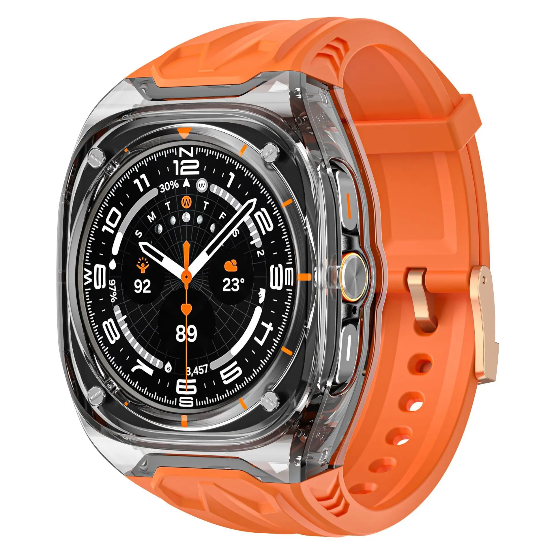 Подходит для Samsung watch47 ремешок часов высокого класса модификации прозрачный интегрированный