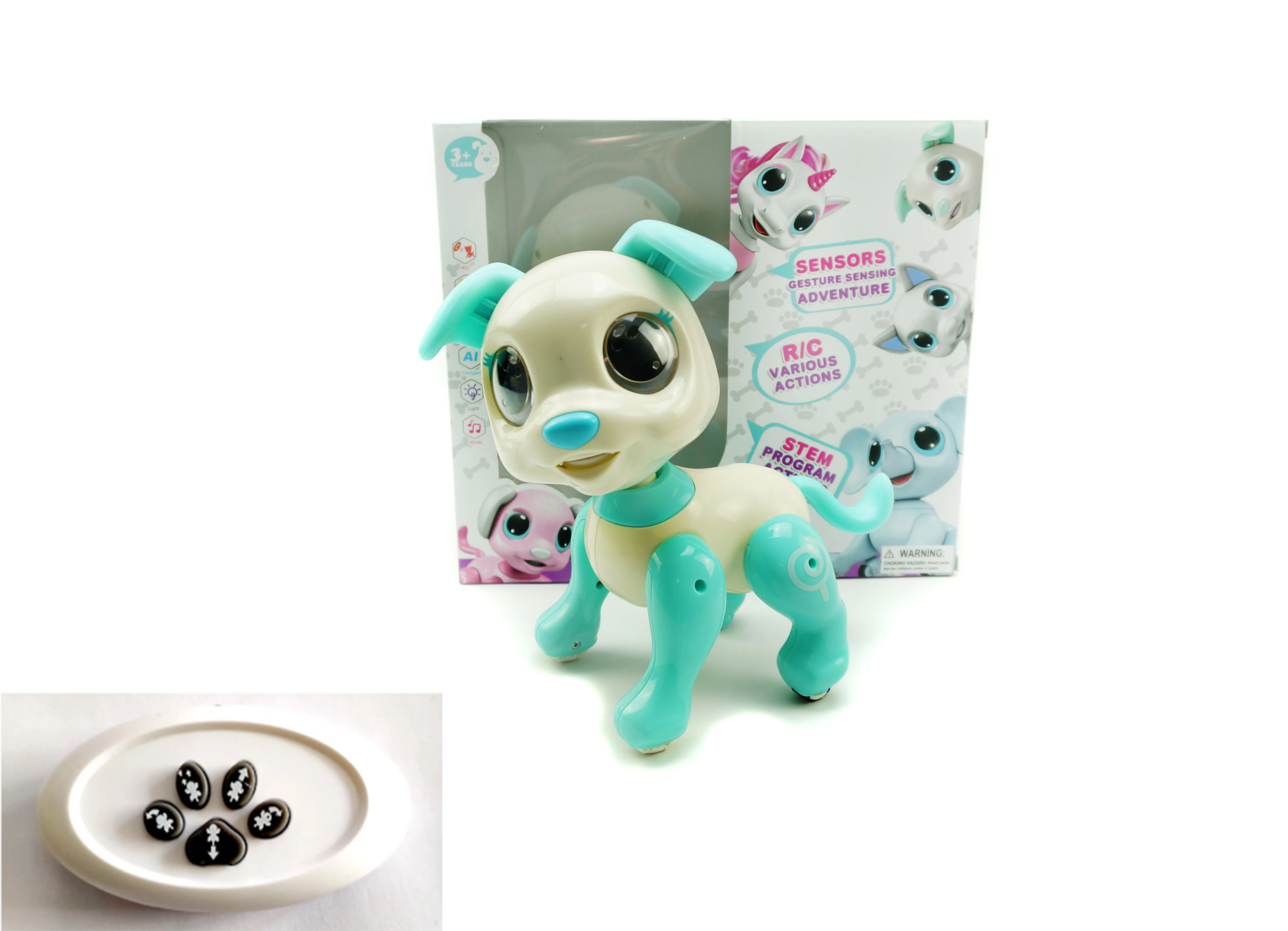 DF RC Robot Dog Toy, RC Interactive Intelligent Walking Dancing Programmable Robot Puppy Robot Pets Unicorn best selling