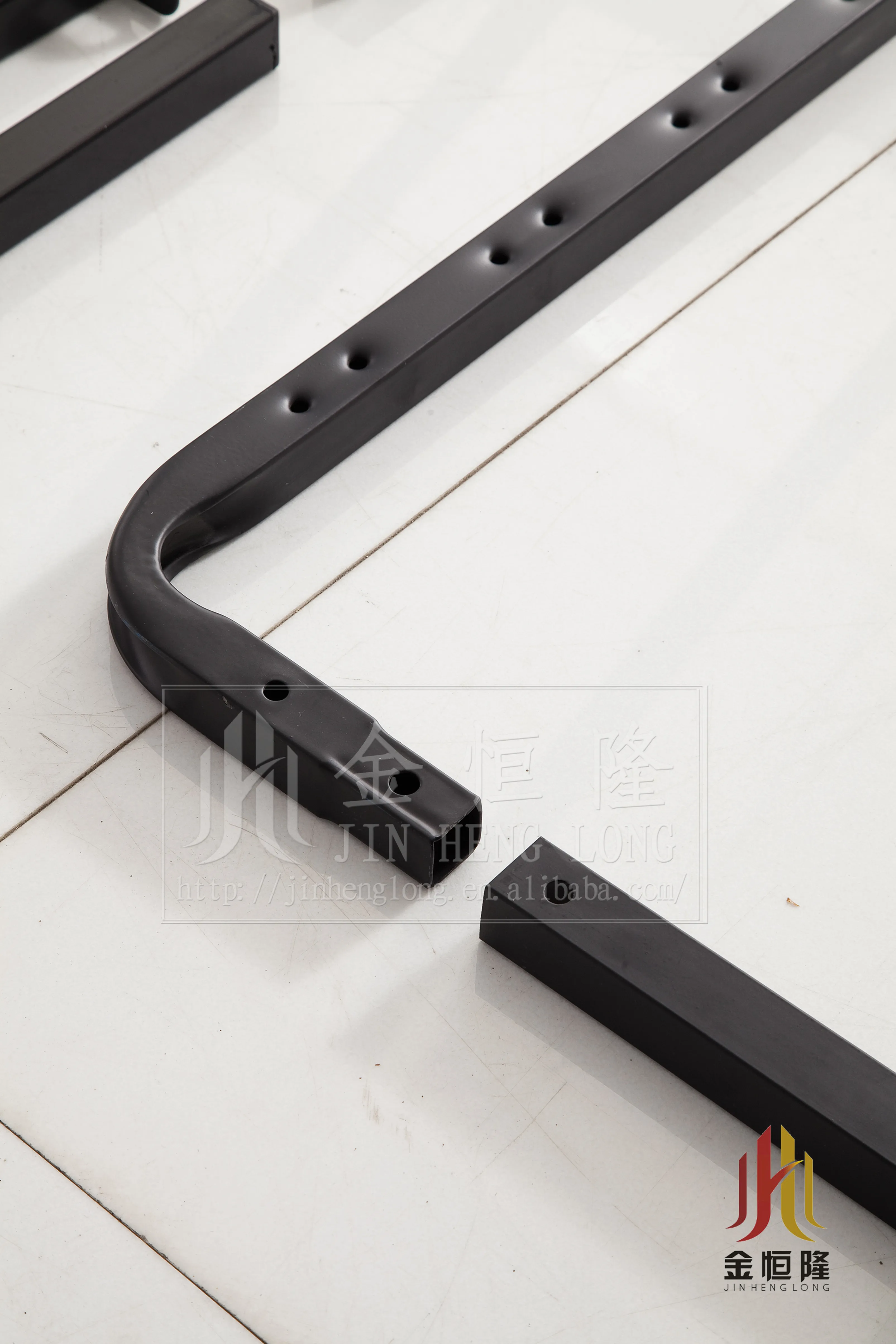 High Quality KD Slat Bed Frame Metal Wooden Bed Base