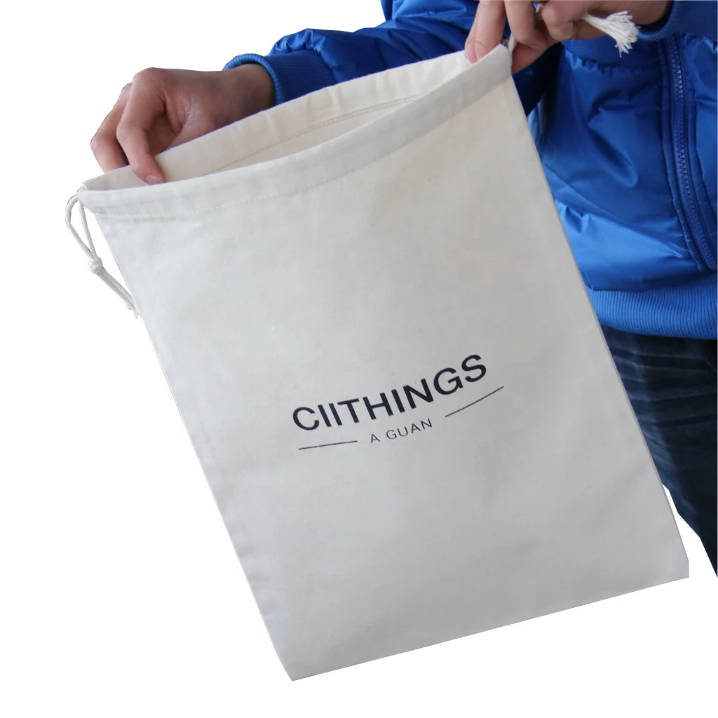 
Тканевая Хлопковая Сумка на шнурке с логотипом на заказ 