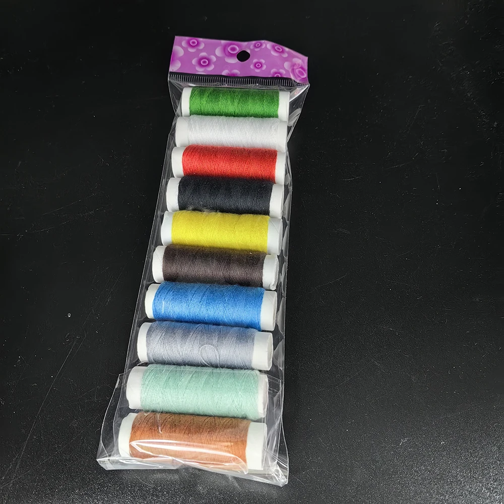 Wholesale 10PCS black and white color sewing thread  household polyester sewing thread
