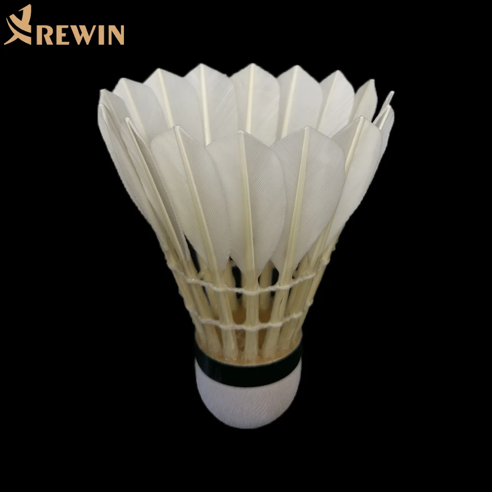 Super Quality All Round Goose Feather Badminton Shuttlecock for International Tournament