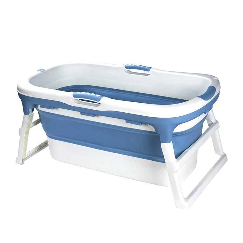 Adult Free Standing Bath Tub Bucket Folding Bath Tub For Adults Small Barrel Silica Gel Full-Body Thickening Tank House