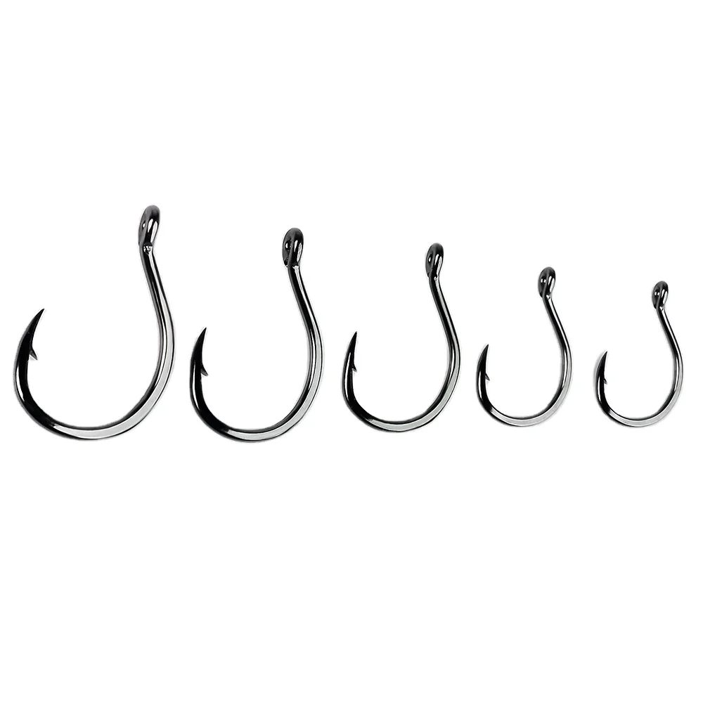 High-carbon Steel Fishing Hook Single Carp Fishing Hooks with Ring