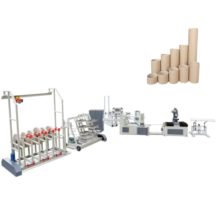 Полностью автоматическая машина для производства бумажных трубок, Высококачественная машина для производства спиральных трубок