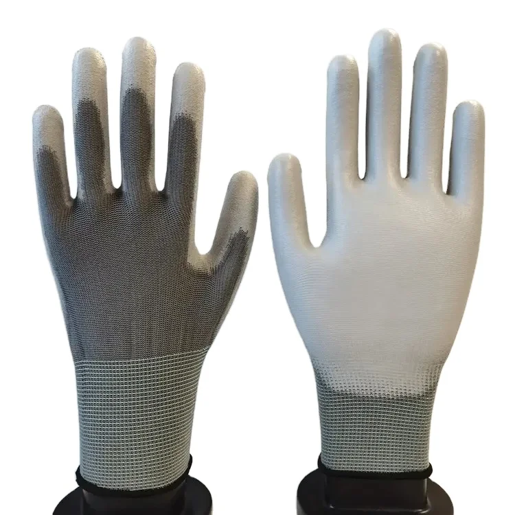 High Quality Comfortable  Electronic PU Coating Wholesale Working Gloves