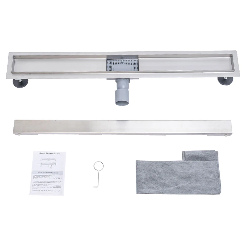 
Rectangular Stainless Steel 304 Floor Drain Channel Shower Linear Drains 