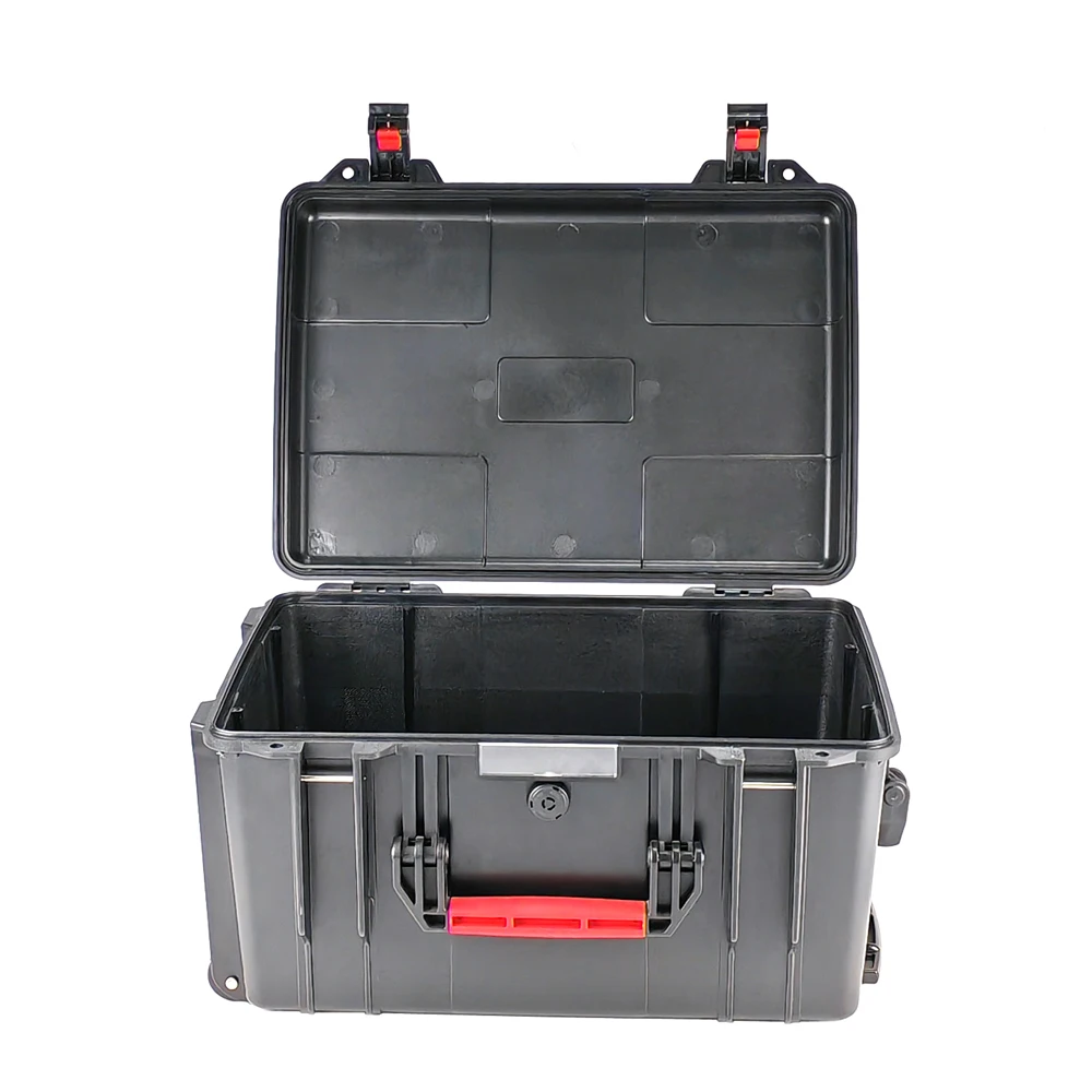 Rugged ABS Suitcase Safety Case Plastic Trolley Case Equipment Protective Carrying Hard Plastic Tool Case
