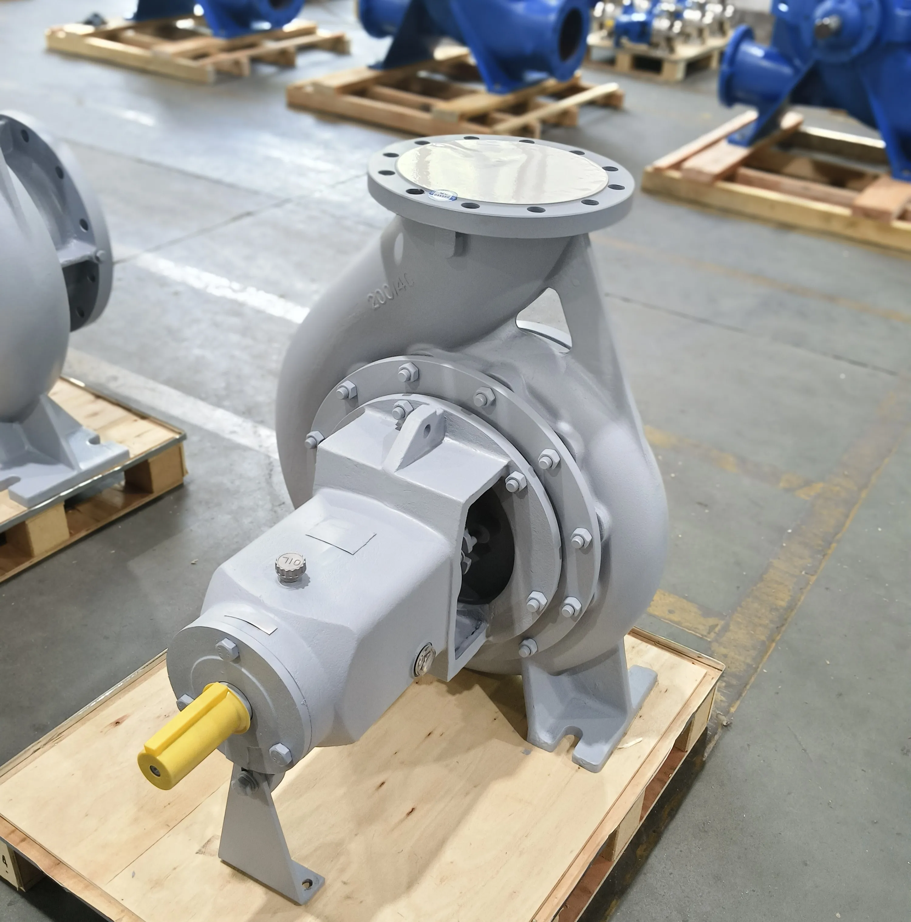 EA Series Single-Stage End Suction Centrifugal Pump DIN24255 Standard Brass Impeller for Fire Protection