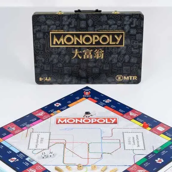 MTR X монопольная Классическая Лицензированная монопольная настольная игра Подарочная Семейная Игра