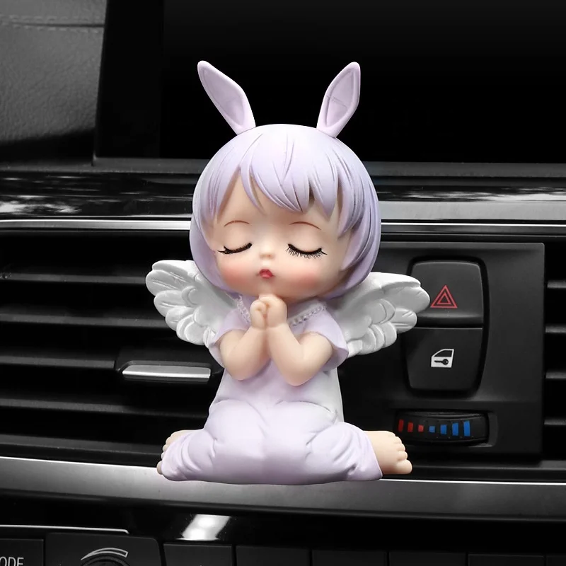 Car Perfume Decoration Accessories Cute Annie Angel Vinyl Car Vent Wrap Smell Outlet Aroma Scent Diffuser