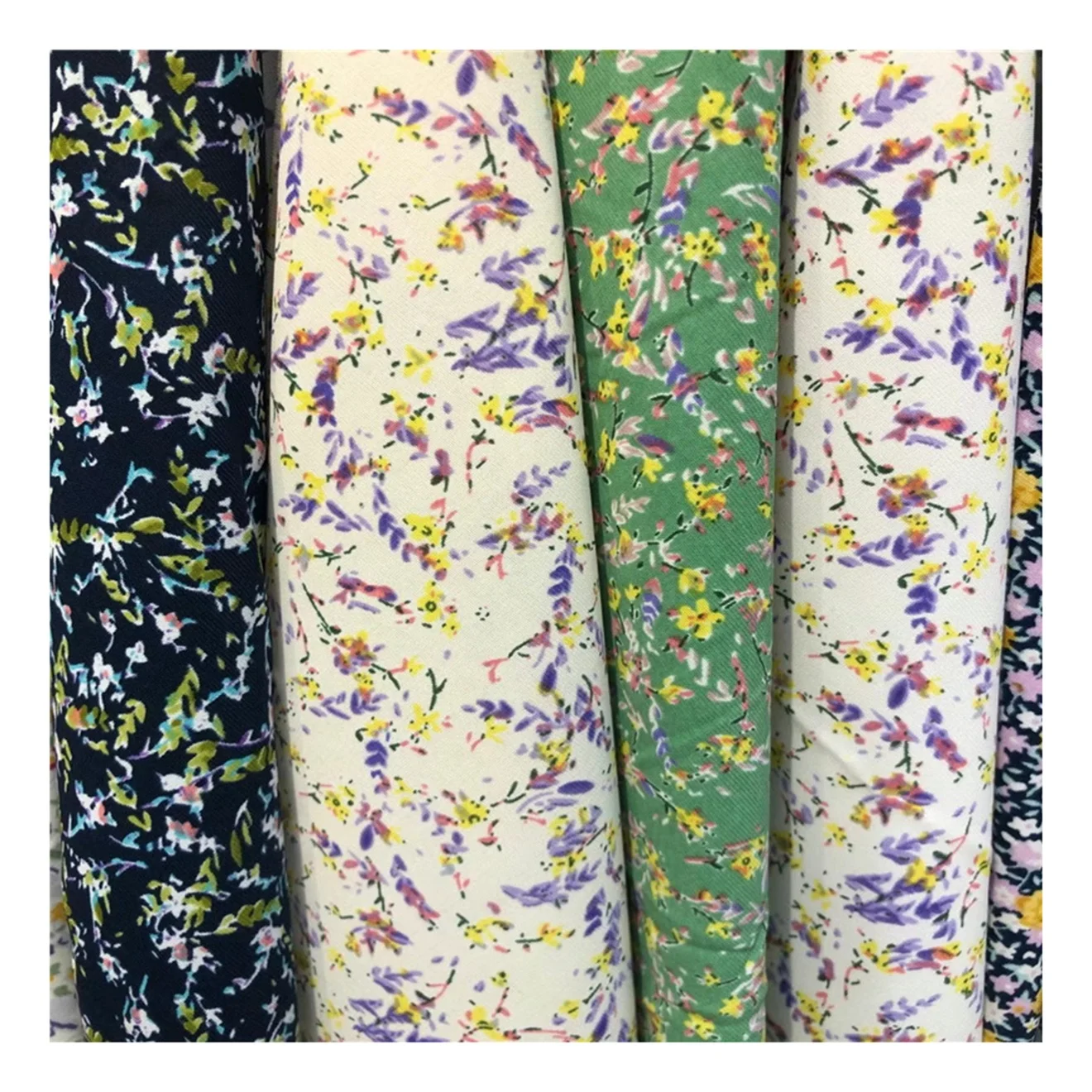 New Style Floral Printed Chiffon Hijab Premium Pearl Bubble Crepe Scarf Stylish Women Flower Print Scarves Shawls Wraps