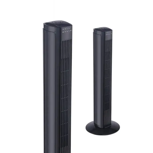 Home Easy Standing 31 "черный вентилятор электрической башни с логотипом