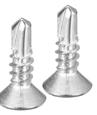 Flat Head Phillips Self Drilling Screw Sheet Metal Tek Screws, 304 Stainless Steel#8*3/4'