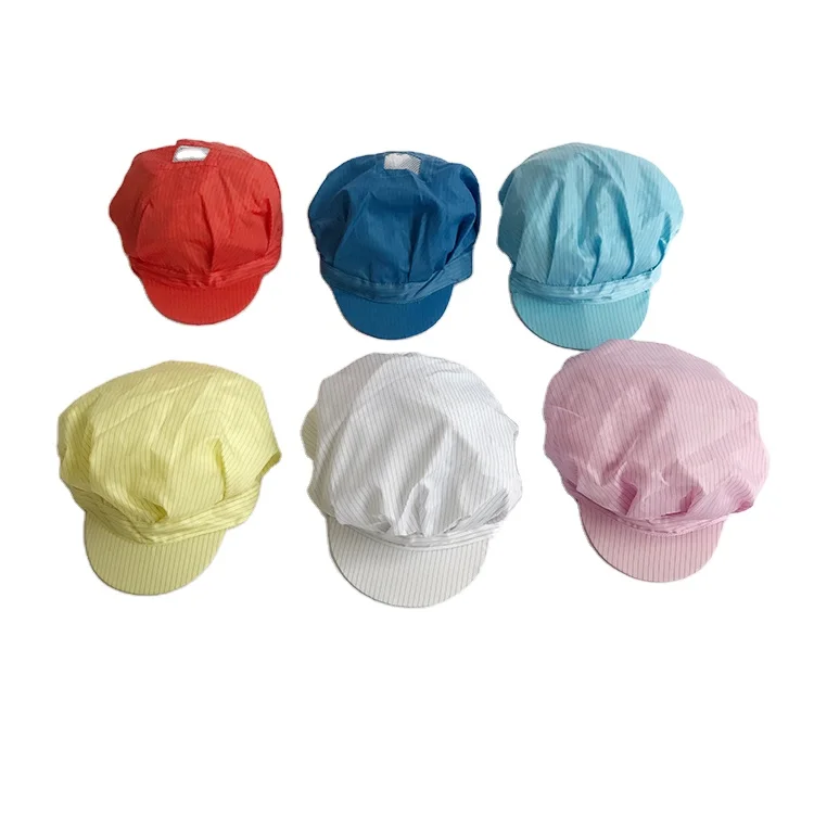 Worker Wear Customized ESD Cap Clean Room Hat Dust-free Anti-static Work Cap