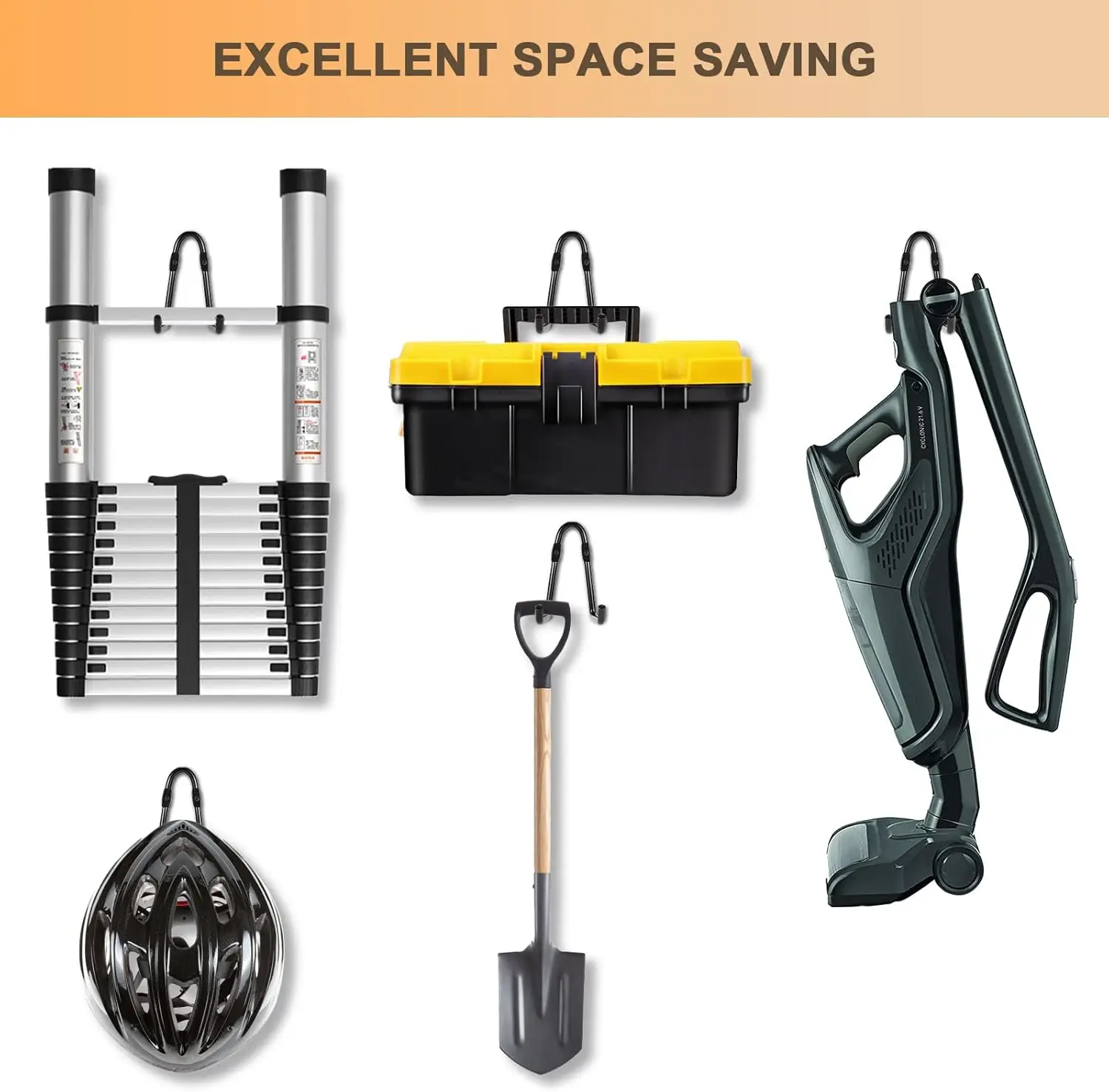 Wall Mount Heavy Duty Metal Garage Storage Tool Hanger Utility Double  Hook
